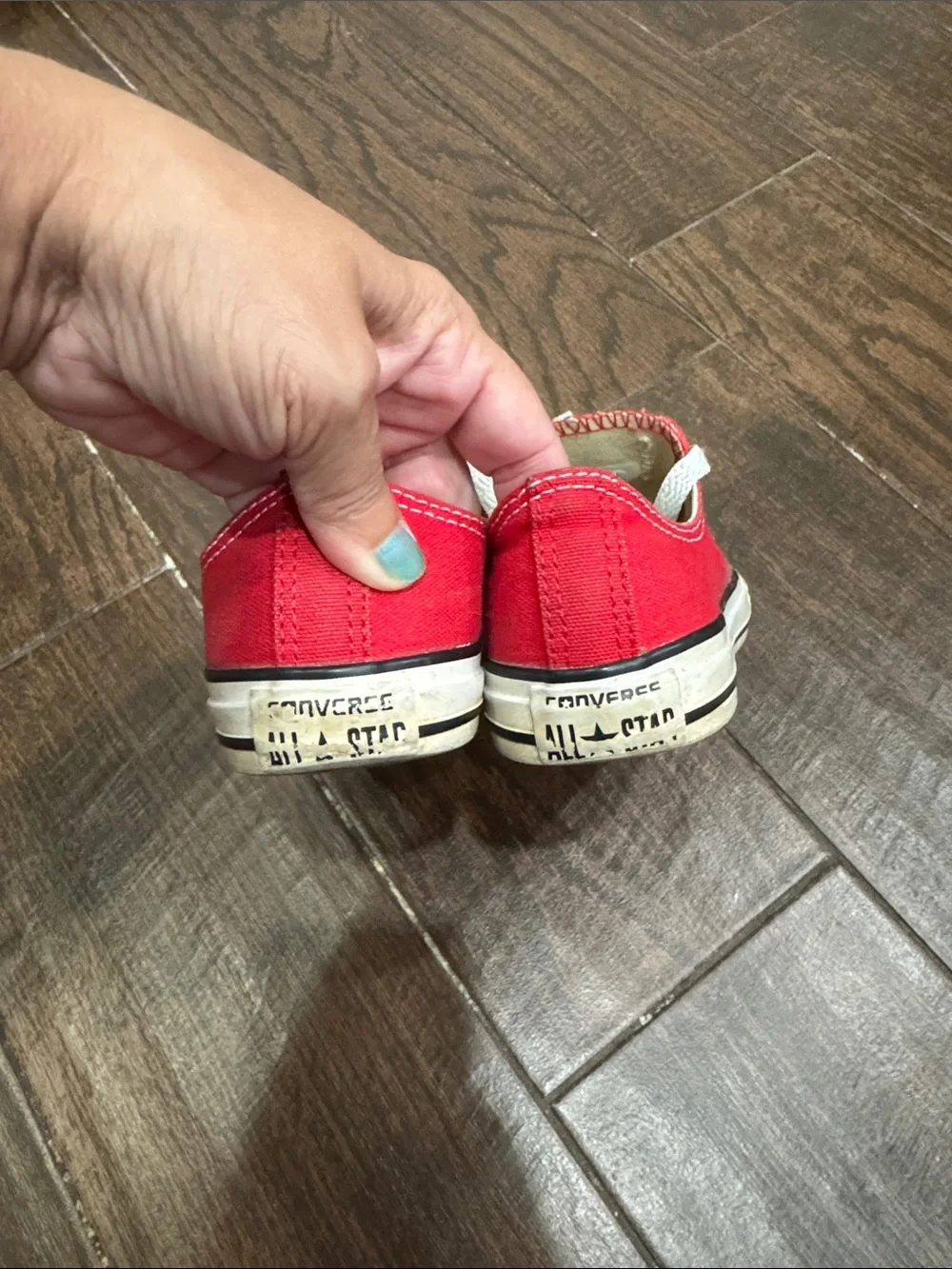 Converse Kids Red Low Top Canvas Sneakers